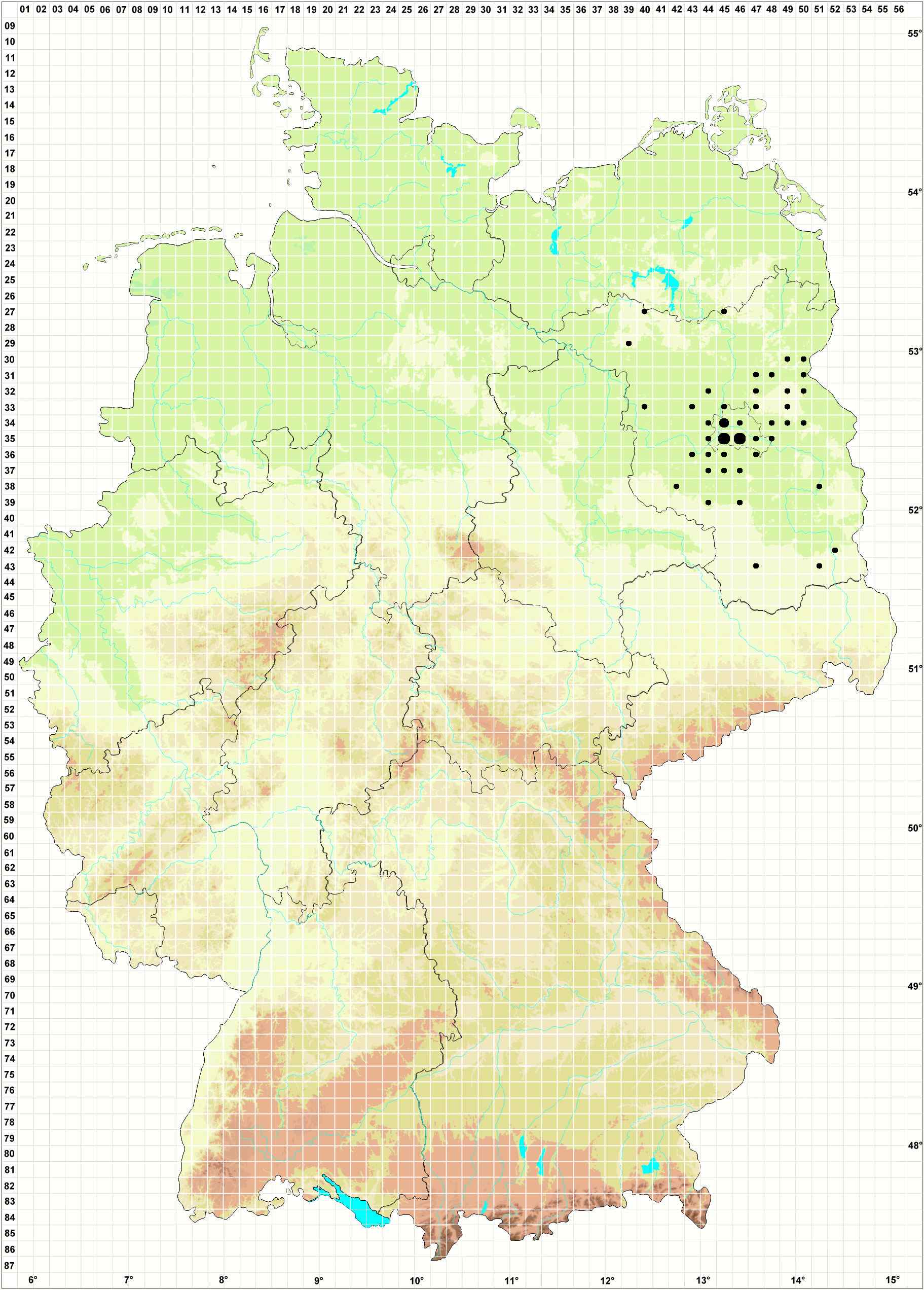 Karte Herbar Sydow